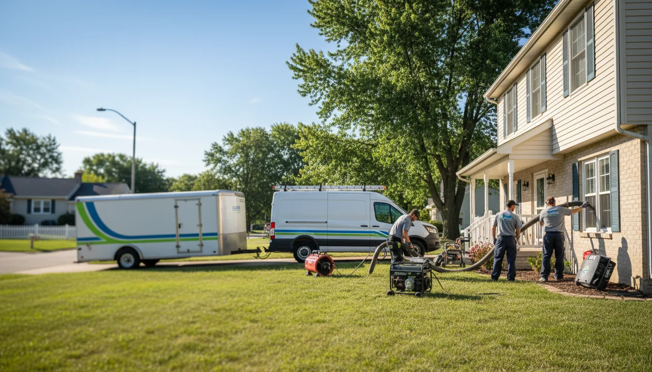 Flooded Basement Restoration And Cleanup With Repair in Otwell, IN near me
